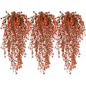 RECUTMS Fall Artificial Hanging Plants Fake Fall Flowers Faux Autumn Vines