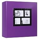 RECUTMS Photo Album 4x6 1000 Photos Leather Large Family Baby Albums Purple