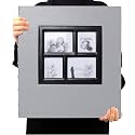 RECUTMS Photo Album for 4x6 600 Photos Leather Picture Book for Family Gray