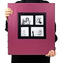 RECUTMS Photo Album 4x6 600 Photos Large Capacity Leather Family Album Pink