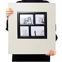 RECUTMS Photo Album 4x6 600 Pockets Large Leather Family Picture Book Beige