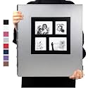 RECUTMS Photo Album 4x6 Pictures 600 Pockets Leather Wedding Albums Silver