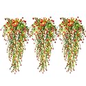 RECUTMS Vine Plant Fake Fern Plants Fall Faux Artificial Hanging Vines 3Pcs