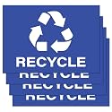 Recycle Stickers, 7" x 10" (Pack of 4)