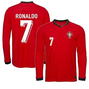 ronaldoo red all new portugaall football jersey 2024-2025 football home jerseymenkidsboys8-9yearsmulticolor-13