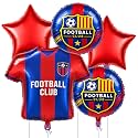 Red and Blue 5 Pcs Football Theme