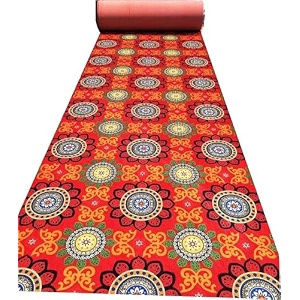 red carpet nylon wool mat for floor hall marriage ceremony functions religious events or programme 5x7 feet
