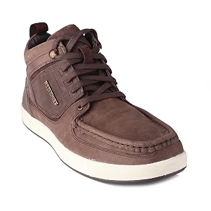 red chief leather casual boots for men