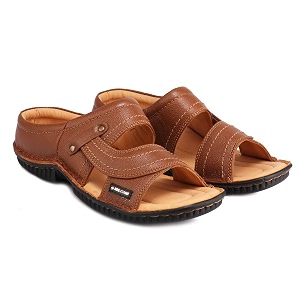 Red Chief Leather Casual Slipper for Men