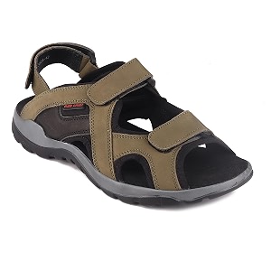 Red Chief Leather Sandals for Men