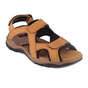 Red Chief Leather Sandals for Men