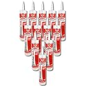 Red Devil 0408 Duraguard Kitchen &amp; Bath Siliconized Acrylic Caulk, 10.1 oz., Clear, 12 Pack, Made in USA
