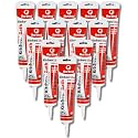 Red Devil 0445 Duraguard Kitchen &amp; Bath Siliconized Acrylic Caulk, 5.5 oz. Squeeze Tube, Clear, 12 Pack, Made in USA