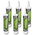 Red Devil 077606 General Purpose Construction Adhesive, 9 oz, 6-Pack, White