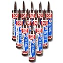 Red Devil 084640 Window &amp; Door Siliconized Acrylic Caulk (Brown), 10.1 oz.