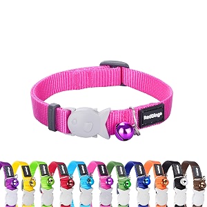 red dingo classic cat collar one size fits all hotpink