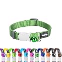 Red Dingo Classic Cat Collar, One Size Fits All, Green
