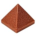 Red Goldstone Pyramid - 1.5" Inch Crystal Pyramid for Positive Energy, Vastu, Reiki, Feng Shui and Chakra Healing Energy Balancing