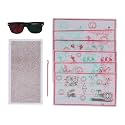 Red Green Fixed Vectograms Convergence Insufficiency Eye Training Low Vision Test Chart with Glasses Tranaglyph Vision Convergence Insufficiency Polarized Glasses for Men Women