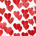 Red Heart Romantic Party-Decorations Garland - 62FT Glitter Special Night Galentines Hanging Streamers Banner,Valentines Girl Wedding Anniversary Baby Bridal Shower Birthday Decor Supplies Hugtmr
