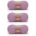 Red Heart Scrubby Cotton Lavender Yarn - 3 Pack of 3.5oz/100g - Cotton - 4 Medium (Worsted) - 145 Yards - Knitting/Crochet