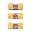 Red Heart Scrubby Cotton Lemony Yarn - 3 Pack of 3.5oz/100g - Cotton - 4 Medium (Worsted) - 145 Yards - Knitting/Crochet