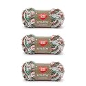 Red Heart Scrubby Yarn for Dishcloths and Scrubbers, Jolly, 3-Pack