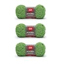 Red Heart Scrubby Yarn for Dishcloths and Scrubbers, Lime, 3-Pack