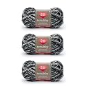 Red Heart Scrubby Yarn for Dishcloths and Scrubbers, Marble, 3-Pack