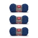 Red Heart Scrubby Yarn for Dishcloths and Scrubbers, Royal, 3-Pack