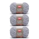 Red Heart Scrubby Sparkle Yarn for Dishcloths, Oyster, 3-Pack