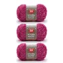 Red Heart Scrubby Sparkle Yarn for Dishcloths, Watermelon, 3-Pack