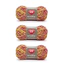 Red Heart Scrubby Yarn for Dishcloths and Scrubbers, Zesty, 3-Pack