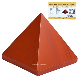 red jasper pyramid - 1534 inch crystal pyramid for positive energy vastu reiki feng shui and chakra healing energy balancing