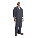 Red Kap Men's Twill Action Back Coverall With Chest Pockets - Mechanic Coveralls With Concealed Zippers