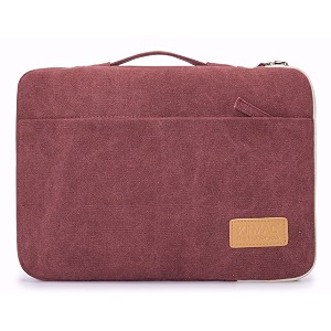 red lemon kinmac 360 protective canvas bag sleeve for 13 133 inch macbook air prouniversal laptop 13 133 inch laptop sleeve sleeves hand bag carry case wine red canvas