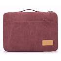 Red Lemon kinmac 360° Protective Canvas Bag Sleeve for 13, 13.3 inch MacBook Air Pro/Universal Laptop 13, 13.3 inch Laptop Sleeve Sleeves Hand Bag Carry case (Wine Red Canvas)