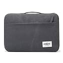 Red Lemon kinmac 360° Protective Canvas Bag Sleeve for 13, 13.3 inch MacBook Air Pro/Universal Laptop 13, 13.3 inch Laptop Sleeve Sleeves Hand Bag Carry case (Grey Canvas)
