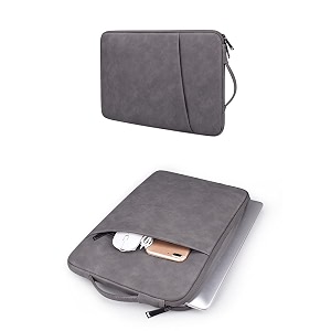 Red Lemon PU Leather Lightweight Zipper Bag