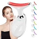 Face and Neck Massager Tool, 7 Colors LED Womens Skin Care Facial Massager for Skin Rejuvenation, Lifting, Toning, Glow Boost