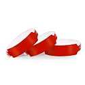Red Plastic Wristbands 500 Pack Waterproof for Events
