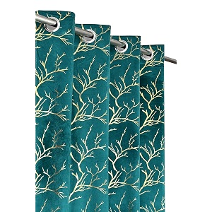 heavy velvet fabric room darkening curtains 12 feet for long door aqua pack of 4 pieces