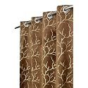 Heavy Velvet Fabric Room Darkening Curtains 8 Feet for Door, Chiku, Single Piece