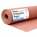 Red Rosin Masking Paper 36" x 1992" (166 feet, 498 sq.ft.) – Thick Floor Covering (66 lb Thickness) - USA-Made Masking Paper for Painting and Construction, Surface Protection by IDL Packaging