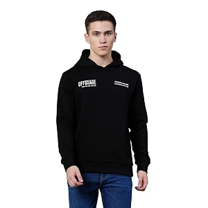 Red Tape Cotton Blend Graphic Hooded Neck