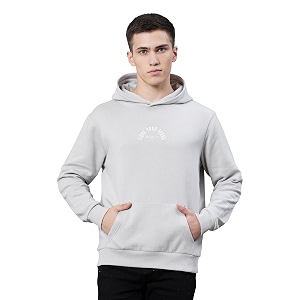 Red Tape Cotton Blend Graphic Hooded Neck