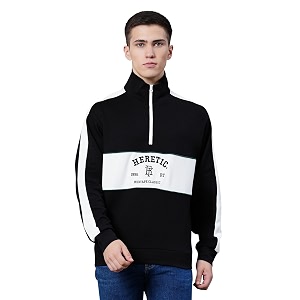 Red Tape Cotton Half Zip Mock Neck