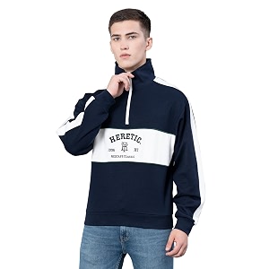 Red Tape Cotton Half Zip Mock Neck