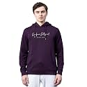 Red Tape Dark Purple Hoodie for Men