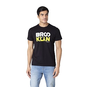 Red Tape Mens Black T-Shirt
